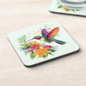 ハミングバードトロピカルフラワー コースター (左側)