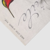 ハミングバードネストヴィンテージフランスのポストマークの分離 薄葉紙 (詳細)