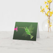 ハミングバードノテ空白のカード カード (黄色い花)