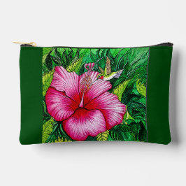 ハミングバードハイビスカス アクセサリーポーチ