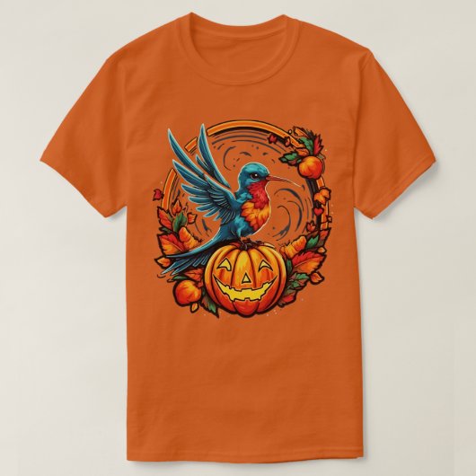 ハミングバードハロウィーン Tシャツ (デザイン正面)