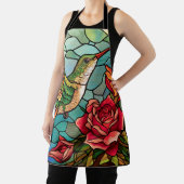 ハミングバードバラステンドグラススタイル エプロン (インサイチュ)