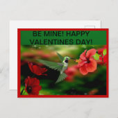 ハミングバードバレンタインデーポストカード シーズンポストカード (正面/裏面)