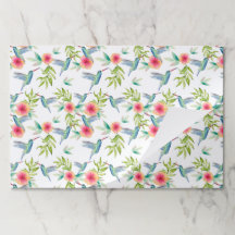 ハミングバードバースデーパーティーシャワー紙ランチョンマット