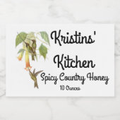 ハミングバードバーズワイルドライフワーフードラベル フードラベル (シングルラベル)