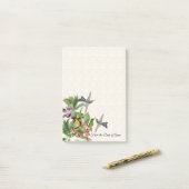 ハミングバードバードオーキッドフラワーポストイットノート ポストイット (デスク上)