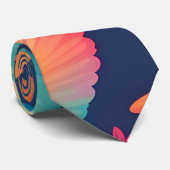 ハミングバードパステルカラフルパタパーソナライズされたーン ネクタイ (ロール)