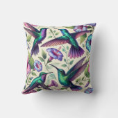 ハミングバードパターンクッション クッション (裏面)