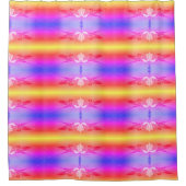 ハミングバードパターンシャワーカーテン シャワーカーテン (正面)