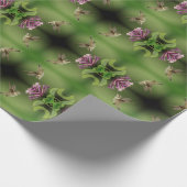 ハミングバードパターン ラッピングペーパー (角)