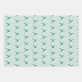 ハミングバードパターン(Violertee Hummingbird Pattern) ラッピングペーパーシート (正面2)