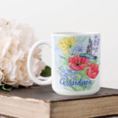 ハミングバードパーソナライズされたズおばあちゃん コーヒーマグカップ