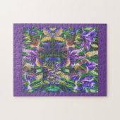 ハミングバードパープルパズル ジグソーパズル (横)