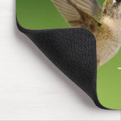 ハミングバードパープルフラワークリスチャン祈りの言葉 マウスパッド (コーナー)