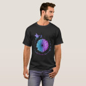 ハミングバードヒマワリ自殺防止認識度 Tシャツ (正面フル)