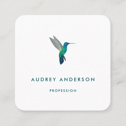 ハミングバードビジネスカード スクエア名刺 (正面)
