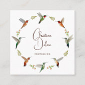 ハミングバードビジネスカード スクエア名刺 (正面)