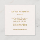 ハミングバードビジネスカード スクエア名刺 (裏面)