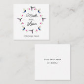 ハミングバードビジネスカード スクエア名刺 (正面/裏面)