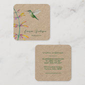 ハミングバードビジネスカード スクエア名刺 (正面/裏面)