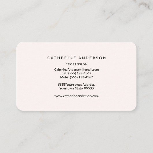 ハミングバードビジネスカード 名刺 (裏面)