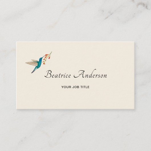 ハミングバードビジネスカード 名刺 (正面)