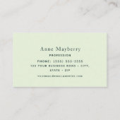 ハミングバードビジネスカード 名刺 (裏面)