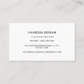 ハミングバードビジネスカード 名刺 (裏面)