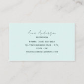 ハミングバードビジネスカード 名刺 (裏面)