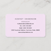 ハミングバードビジネスカード 名刺 (裏面)