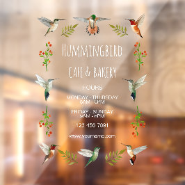 ハミングバードビジネス ウィンドウサイン