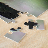 ハミングバードピンクフローラ野生生物写真 ジグソーパズル (側面)