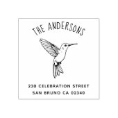 ハミングバードファミリーは繊細な甘さに対処 ラバースタンプ (インプリント)