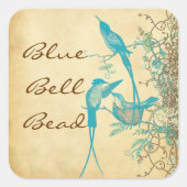 ハミングバードファミリースワール スクエアシール (正面)