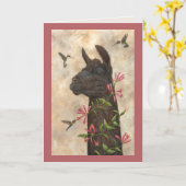 ハミングバードフィーダーカード カード (黄色い花)