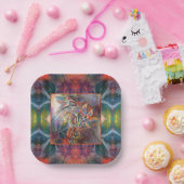 ハミングバードフライトソフトパステルズアート ペーパープレート (パーティー)