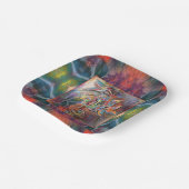 ハミングバードフライトソフトパステルズアート ペーパープレート (傾斜あり)