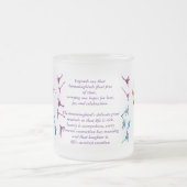 ハミングバードフラワーカスタムズ フロストグラスマグカップ (中央)