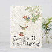 ハミングバードフラワーズ結婚式招待状 招待状 (スタンド正面)