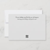 ハミングバードフラワー誕生日カード 招待状 (裏面)