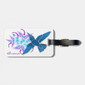 ハミングバードフローラアールデコ ラゲッジタグ (裏面横)