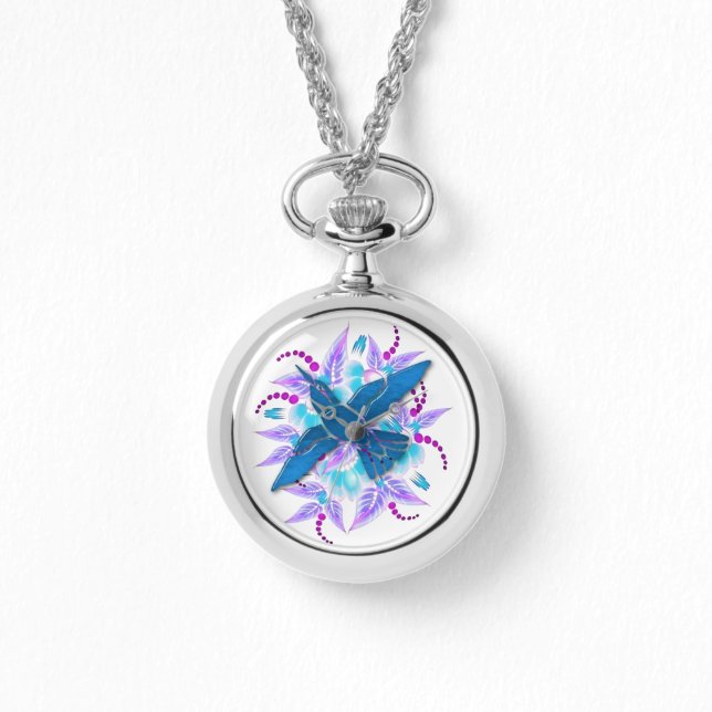 ハミングバードフローラアールデコ 腕時計 (正面)