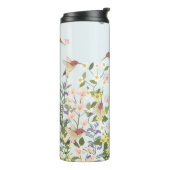 ハミングバードフローラガーデンヴィンテージイラストレーション タンブラー (回転左)