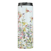 ハミングバードフローラガーデンヴィンテージイラストレーション タンブラー (裏面)