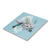 ハミングバードフローラセラミックタイル タイル (側面)