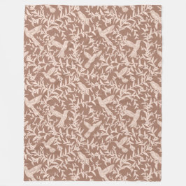 ハミングバードフローラフリースブランケット フリースブランケット