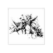 ハミングバードフローラブーケ ラバースタンプ (インプリント)