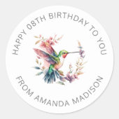 ハミングバードフローラリースビットデイパーティー ラウンドシール (正面)