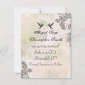 ハミングバードフローラ日付結婚の通知以外 セーブザデート (裏面)