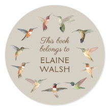 ハミングバードブックプレート